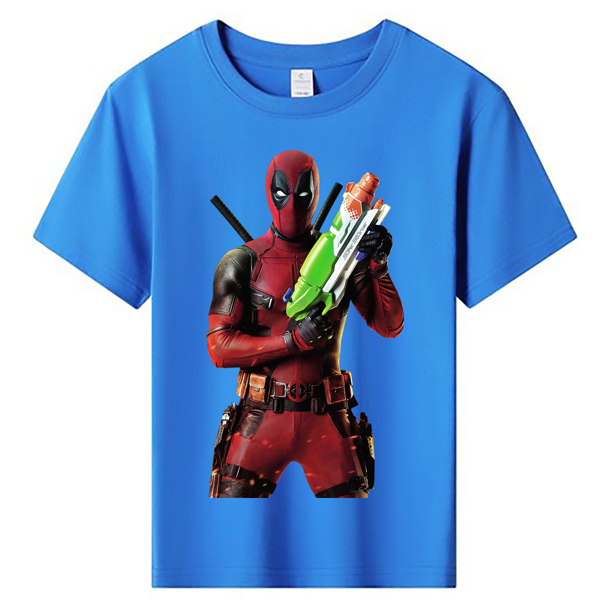 （画像用） Deadpool デッドプール 綿100％キッズTシャツ（フロントプリント）